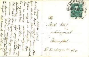 1934 Biharnagybajom, megkoszorúzott Hősök szobra, Karalyos műterme, photo