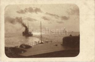 Habsburg-osztályú osztrák-magyar pre-dreadnought csatahajó / Habsburg class Austro-Hungarian Navy battleship, photo (fl)