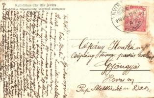 1915 Budapest; a Katolikus Népszövetség könyörgő körmenete. Katholikus Charitas javára (fl)