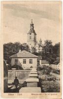 Zilah, Zalau; Református templom / Calvinist church, &#039;Zilah visszatért&#039; So. Stpl. (EK)