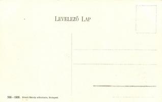 Budapest VIII. Nemzeti Múzeum lovasszekerekkel. Divald Károly 566