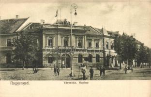 Nagyenyed, Aiud; Városház és Kaszinó. Winkler János kiadása / town hall, casino