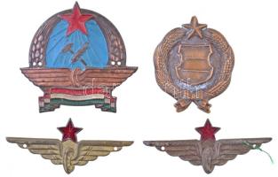 4db-os fém felvarró, illetve jelvény tétel a szocialista korszakból T:2,2- tűhiány