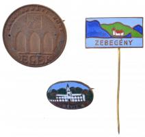 4db-os fém felvarró, illetve jelvény tétel a szocialista korszakból T:2,2- tűhiány