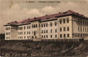 Turnu Severin, Szörényvár; Internatul Liceului Traian / boarding school (kis szakadás / small tear)