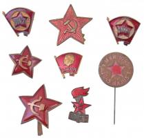 8db-os vegyes szovjet jelvény és kitűző tétel T:2 8pcs of various Soviet badges and pins C:XF