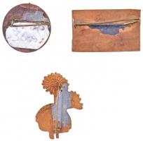 3db magyar turista és természetjáró jelvény: "Pécsi Bástya", "Magyar Népköztársaság T...