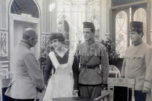 cca 1918 Hotel Imperial c. film werkfotói, 4 db, rendezte Janovics Jenő, Transsylvania Filmgyár, szá...