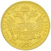 Ausztria 1915. Dukát Au "Ferenc József" utánveret (3.49g/0.986) T:1-
Austria 1915. 1 Duca...
