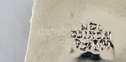 Ezüst(Ag) függő türkiz berakással, jelzett, 4,8x2 cm, bruttó: 7,8 g