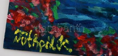 Tóthpál Katalin (1977- ): Horvátország, akril, farost, jelzett, 40×60 cm