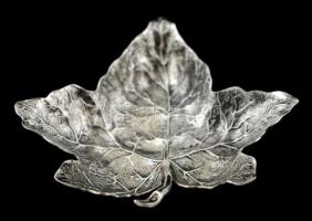 Ezüst(Ag) platánleveles tálka, jelzett(Buccallati), 9,5x8,5 cm, nettó: 34,6 g