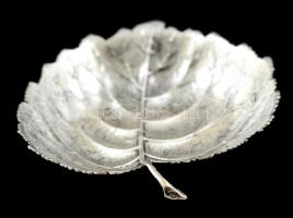 Ezüst(Ag) öblös leveles tálka, jelzett(Buccallati), 9,5x8,5 cm, nettó: 40,5 g