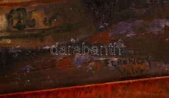 Ferenczy jelzéssel: Asztali virágcsendélet. Olaj, karton, keretben, 40×38 cm