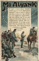 Mi Atyánk!... / WWI K.u.K. military postcard, prayer on the battlefield, L. & P. 1794. (tűnyomok / pinholes)