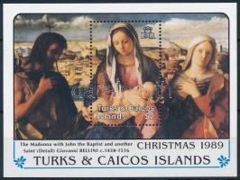 Karácsony; Giovanni Bellini festmény blokk, Christmas; Giovanni Bellini painting block