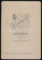 Báró kisszántói Kőnigswarter Herman (1864-1915)  keményhátú fényképe. Decsey János, Nagyvárad 12x17 ...