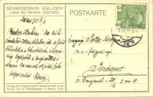 Lana bei Meran (Südtirol); Schwebebahn Vigiljoch / hotel