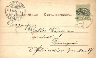 Zagreb, Ulaz u nadbiskupski vrt. / The entrance to the archbishop's garden, shop of Cavro Stein...