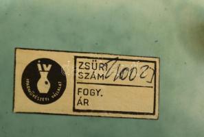 Iparművészi Vállalatos Gorka horoszkopos tál, mázas kerámia, jelzett, hibátlan, d:23,5 cm