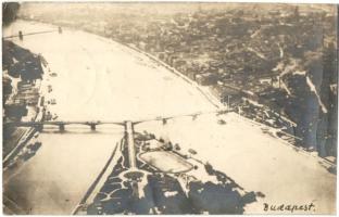 Budapest, Margit híd, látkép, légifelvétel, photo  "LÉGI POSTA MEGNYITÁS RÁKOSI REPÜLŐ NAP" So.Stpl (EK)