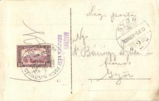 Budapest, Margit híd, látkép, légifelvétel, photo  "LÉGI POSTA MEGNYITÁS RÁKOSI REPÜLŐ NAP"...