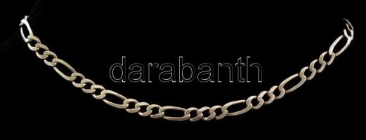 Ezüst(Ag) figaro bokalánc, jelzett, h: 22,5 cm, nettó: 4,6 g