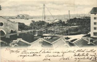 Pola, Porto da guerra / Parthie des Kriegshafens / Naval port with arsenal  (EK)