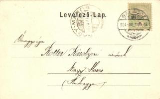 Galgóc, Hlohovec; Erdődy vár. Bródy Simon kiadása / castle  (EK)