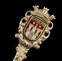 Ezüst(Ag) "Hamburg" kiskanál, jelzett, h: 11,5 cm, bruttó: 10,2 g