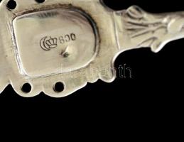 Ezüst(Ag) "Hamburg" kiskanál, jelzett, h: 11,5 cm, bruttó: 10,2 g