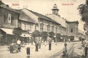 Miskolc, Széchényi utca, Istvánffy Testvérek üzlete, hangszer raktár, Fodor Zoltán kiadása (ázott sarkak / wet corners)