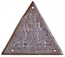 Borsos Miklós (1906-1990) DN "Szent Kristóf - Budapest" Al jelvény, három függesztésre szo...