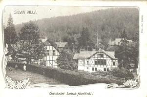 Lublófürdő, Kúpele Lubovna; Silvia Villa, Sima Antal kiadása / villa Art Nouveau