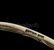 Ezüst(Ag) rózsával díszített tejszínhabos kanál, jelzett, h: 12 cm, nettó: 12,4 g