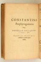 Hungarica: Constantinus Porphyrogenitus: Constantini Prophyrogennetae Imperatoris opera. (Tactica, T...