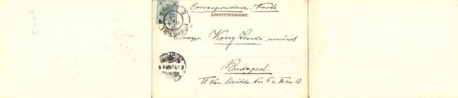 Trieste, Panorama del porto / three-tiled panoramacard. Trenkler Co