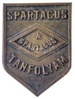 ~1960-1980. "Spartacus Tanfolyam" fém jelvény (14,5x20mm) T:2