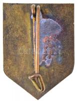 ~1960-1980. "Spartacus Tanfolyam" fém jelvény (14,5x20mm) T:2