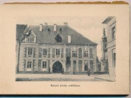 Kolozsvár, Cluj; 16 lapos kolozsvári városképes leporellófüzet, vasútállomás, Krudy fényképész felvé...