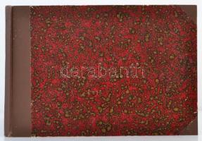 cca 1903 Budapest fő- és székváros, leporelló album számos színezett felvétellel, reklámokkal, későb...