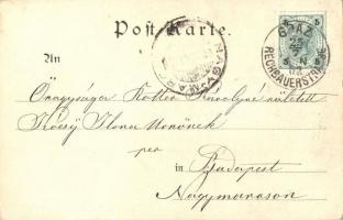 Graz, Uhrthurm / coat of arms, litho (EK)