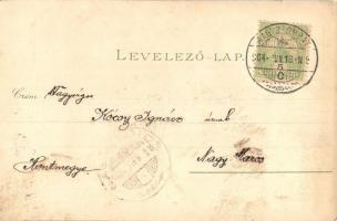 Nagyszombat, Trnava; Színház utca, Barátok temploma / street with church (EK)