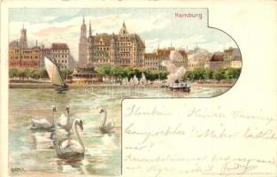 1899 Hamburg, litho s: Geiger R.