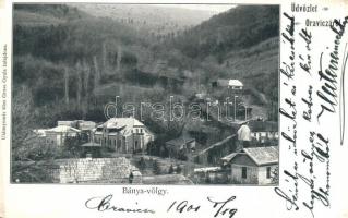 Oravica, Oravita; Bányavölgy, Ferenc udvar. Gross Gyula tulajdona / mine valley, villa