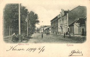1899 Kassa, Kosice; Rákóczi körút, kiadja Varga Bertalan / street (EK)