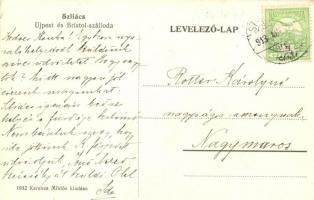 Szliács, Sliac; Újpest és Bristol szálloda, Radvánszky házak gondnoki irodája / hotels, caretaker ...