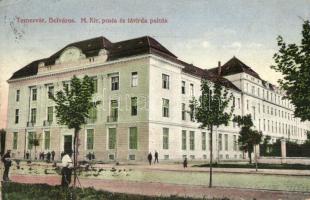 Temesvár, Timisoara; M. Kir. posta és távírda palota / post and telegraph palace (fa)