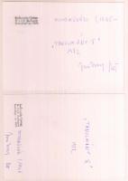 1972 Jankovszky György(1946-): Tanulmány II. és III., feliratozva, aláírt, pecséttel jelzett, karton...