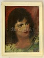 Fried jelzéssel: Női portré. Olaj, vászon, 30×24 cm